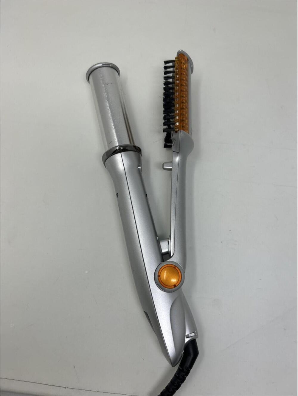 InStyler Rotating Hot Iron Hair Styler Brush 1.25" inch Barrel Silver IS1002